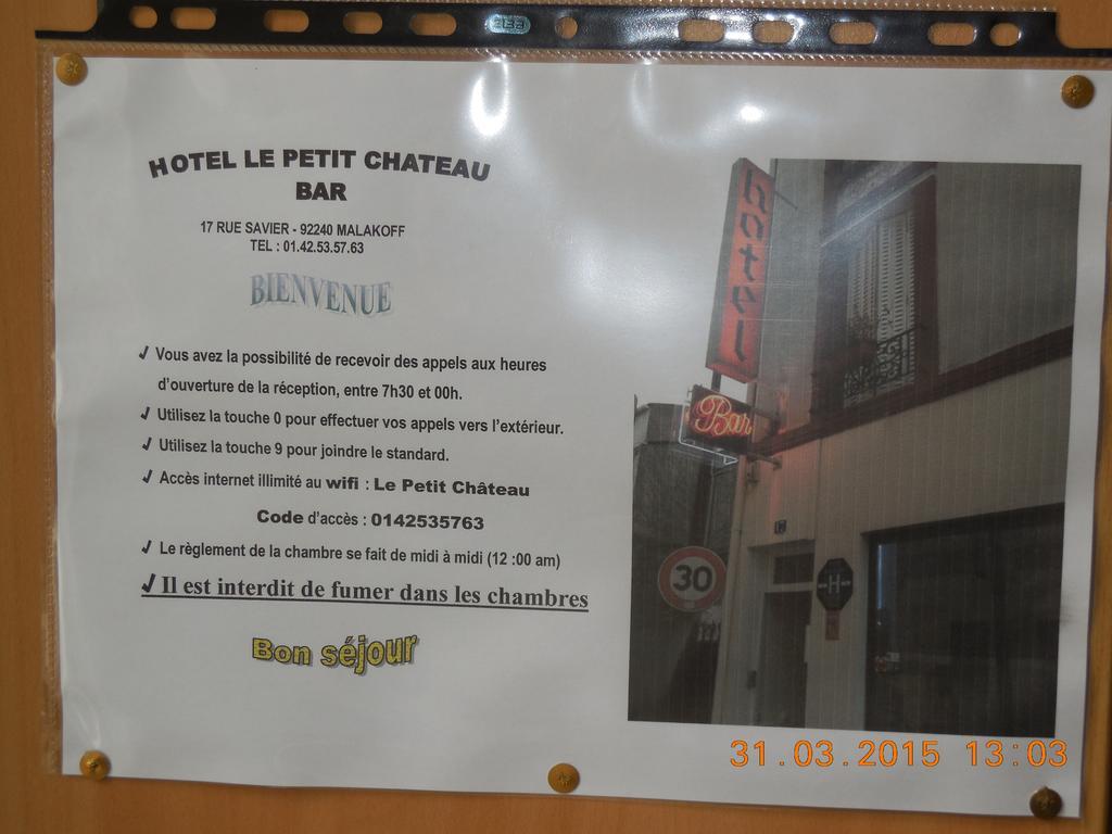 Hotel Le Petit Chateau Proche Parc Des Expositions Porte De Versailles Malakoff Luaran gambar